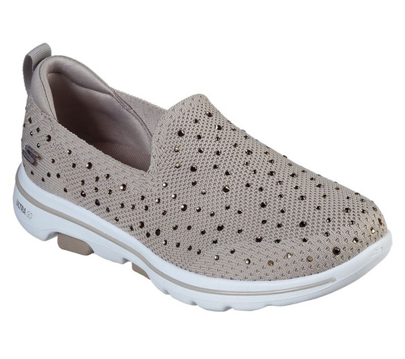 Skechers Gowalk 5 - Limelight - Womens Slip On Shoes Grey [AU-XA0576]